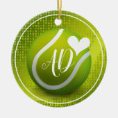 Speler Foto | Tennis Sport Keramisch Ornament (Voorkant)