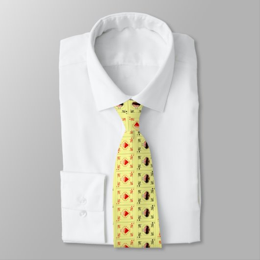Speler - Kaart Dealer Fun Necktie Stropdas (Gebonden)