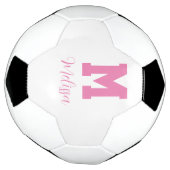 Speler naam en monogram voetbal (Gedraaid)