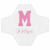 Speler naam en monogram voetbal (Enkel)