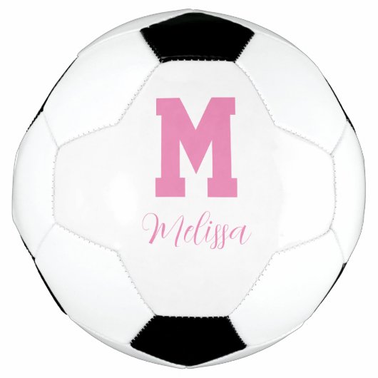 Speler naam en monogram voetbal (Voorkant)