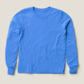 Speler Naam Jersey Nummer Jongens Blauw Lange Mouw (Voorkant)