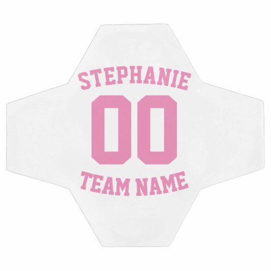 Speler naam nummer en team naam voetbal (Enkel)