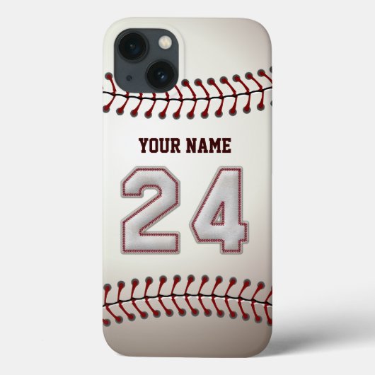 Speler nr. 24 - Koel Baseball Stitches bekijken Case-Mate iPhone Case (Achterkant)