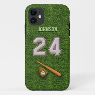 Speler nr. 24 - Koel Baseball Stitches Case-Mate iPhone Case