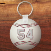 Speler nr. 54 - Koel Baseball Stitches Sleutelhanger (Voorkant)