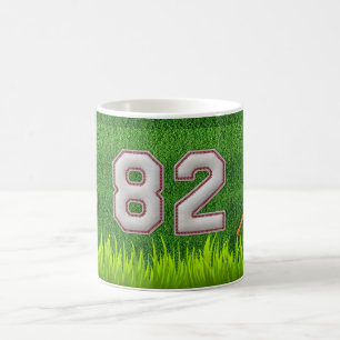Speler nr. 82 - Koel Baseball Stitches Koffiemok