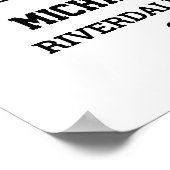 Speler nummer 15 Senior Sports Team Fotocollage Poster (Hoek)