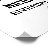 Speler nummer 16 Senior Sports Team Fotocollage Poster (Hoek)