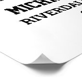 Speler nummer 17 Senior Sports Team Fotocollage Poster (Hoek)