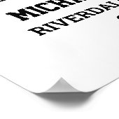 Speler nummer 19 Senior Sports Team Fotocollage Poster (Hoek)