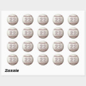 Speler nummer 22 - Coole honkbalsteken Ronde Sticker (Vel)