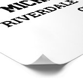 Speler nummer 23 Senior Sports Team Fotocollage Poster (Hoek)