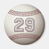 Speler nummer 29 - Cool Baseball Stitches Magneet (Voorkant)