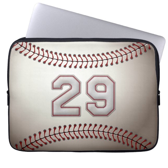 Speler nummer 29 - Koel Baseball-titels Laptop Sleeve (Voorkant)