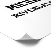 Speler nummer 3 Senior Sport Team Fotocollage Poster (Hoek)