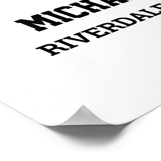 Speler nummer 3 Senior Sport Team Fotocollage Poster (Hoek)