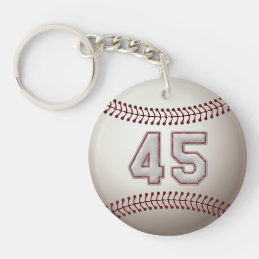 Speler nummer 45 - Koel Baseball-titels Sleutelhanger (Voorkant)