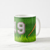 Speler nummer 49 - Koel Baseball-titels Koffiemok (Voorkant rechts)