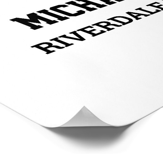 Speler nummer 51 Senior Sports Team Fotocollage Poster (Hoek)