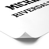 Speler nummer 7 Senior Sport Team Fotocollage Poster (Hoek)