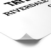 Speler nummer 97 Senior Sports Team Fotocollage Poster (Hoek)