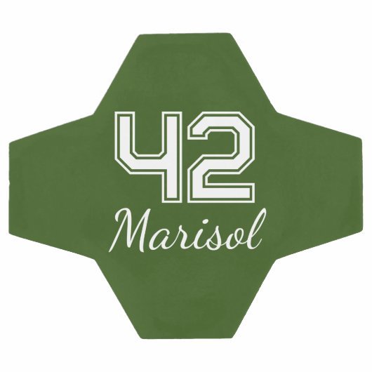 Speler nummer Monogram Voetbal (Enkel)