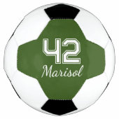 Speler nummer Monogram Voetbal (Voorkant)