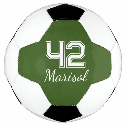 Speler nummer Monogram Voetbal (Voorkant)
