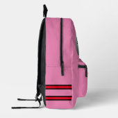 Speler, nummernaam team, roos, voetbal rugzakken B (Links)