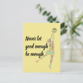 Speler Posities Motivatie Netball Quote Briefkaart (Staand voorkant)