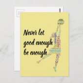 Speler Posities Motivatie Netball Quote Briefkaart (Voorkant / Achterkant)