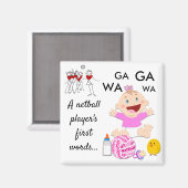 Speler Posities Thema Grappig Netball Quote Magneet (Voorkant / Achterkant)