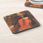 Speler Schneklud Portrait van Paul Gauguin Bier Onderzetter (Linkerzijde)