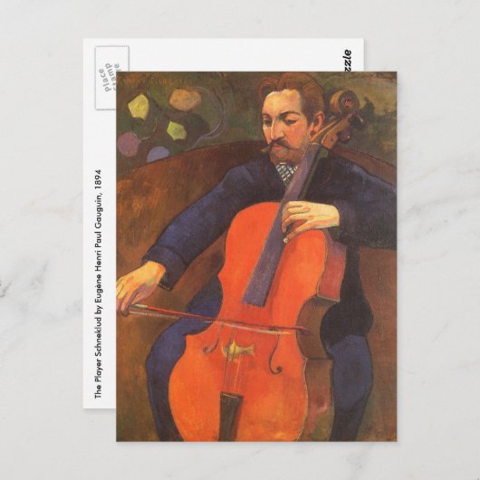 Speler Schneklud Portrait van Paul Gauguin Briefkaart (Voorkant / Achterkant)