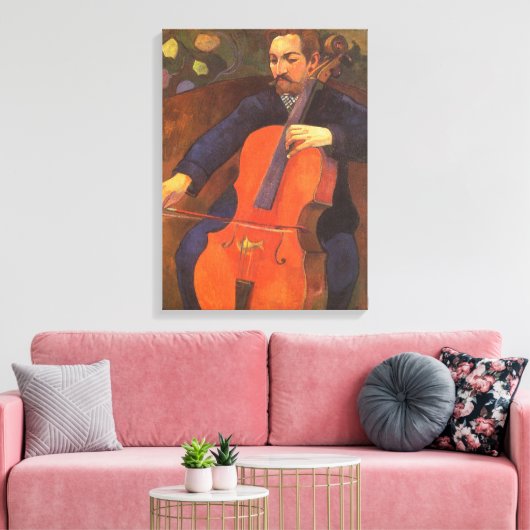 Speler Schneklud Portrait van Paul Gauguin Canvas Afdruk (Insitu (Woonkamer))