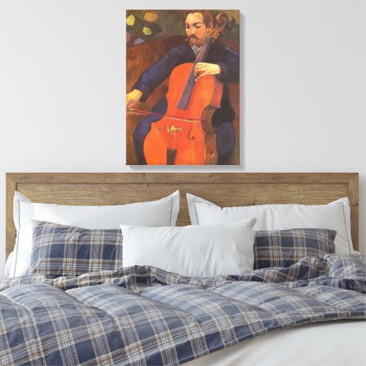 Speler Schneklud Portrait van Paul Gauguin Canvas Afdruk (Insitu (Slaapkamer))