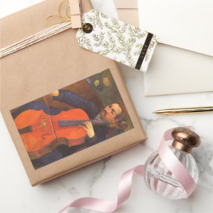 Speler Schneklud Portrait van Paul Gauguin Rechthoekige Sticker