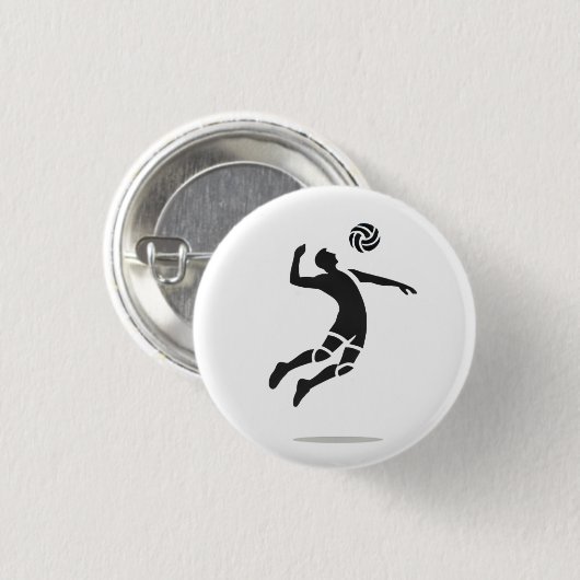 Speler serveerknop ronde button 3,2 cm (Voorkant /achterkant)