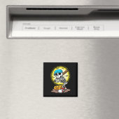 Speler Skeleton Softbal Halloween Kinder Boys Magneet (Insitu (Vaatwasser))