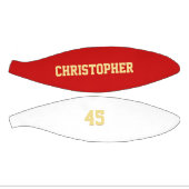 Speler Team Club Naam Nummer Aangepaste Monogramme Basketbal (Panelen)