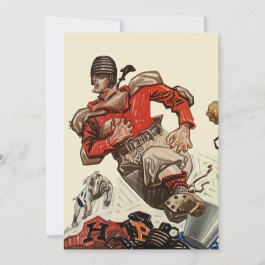  Speler van het Football van de Sport met de Uitno Kaart (Voorkant)