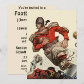  Speler van het Football van de Sport met de Uitno Kaart (Voorkant / Achterkant)