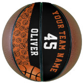 Spelernaam Teamnaam Nummer Balpatroon Basketbal (Verticaal)