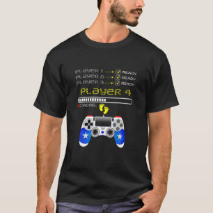 Spelers 1,2,3 Klaar Speler 4 die de Funny Gaming v T-shirt