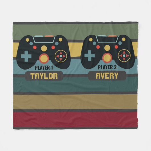 Spelers Fleece Deken (Voorkant (Horizontaal))