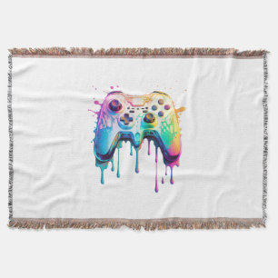 Spelers Grafische Videogame - Kleurrijke Videogame Deken