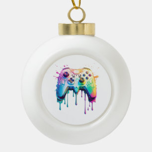 Spelers Grafische Videogame - Kleurrijke Videogame Keramische Bal Ornament