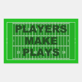 Spelers maken Plays Rechthoekige Sticker (Voorkant)