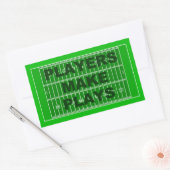 Spelers maken Plays Rechthoekige Sticker (Envelop)